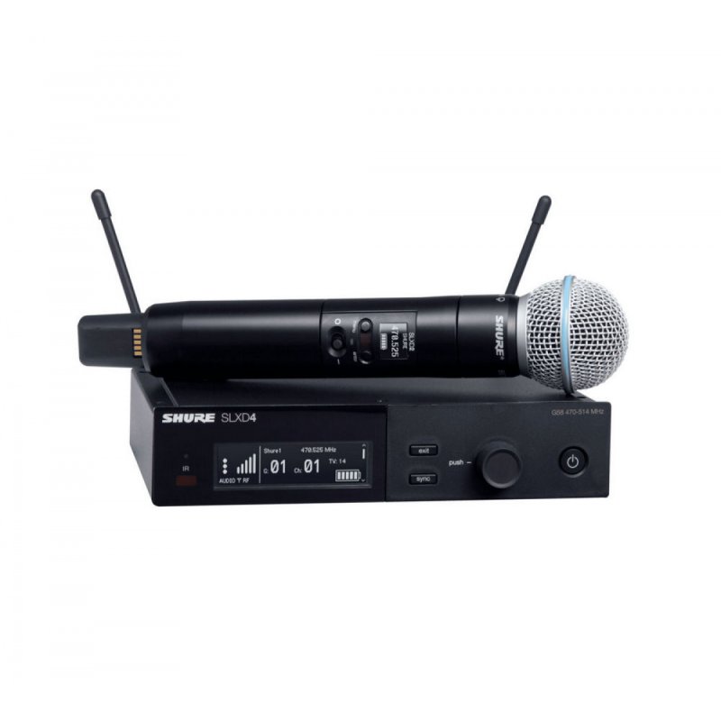 Wireless System with Beta®58A Handheld Transmitter