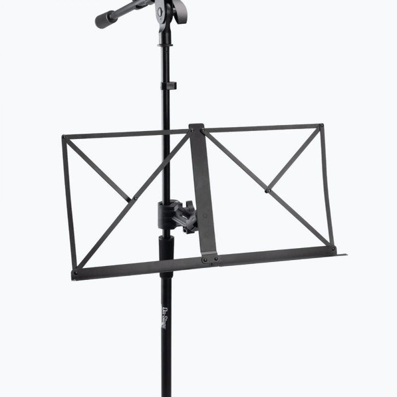 Clamp-On Sheet Music Bookplate for Mic Stands