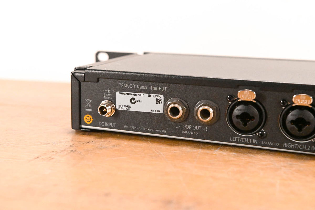 Shure PSM 900 Wireless IEM System L6 Band: 656-692 MHz (NO POWER SUPPLY)