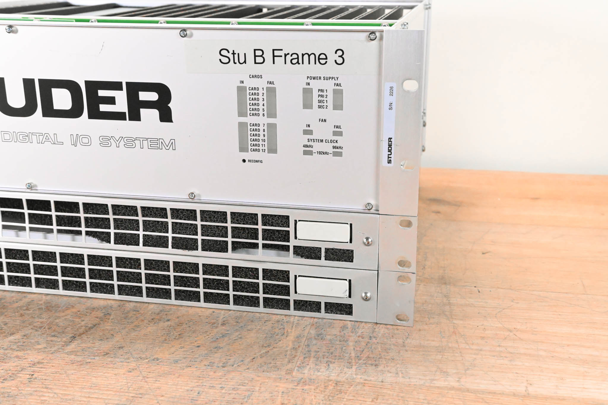 Studer D23m I/O System w/ A-Link HD Card, Fan Module, and Filter Module