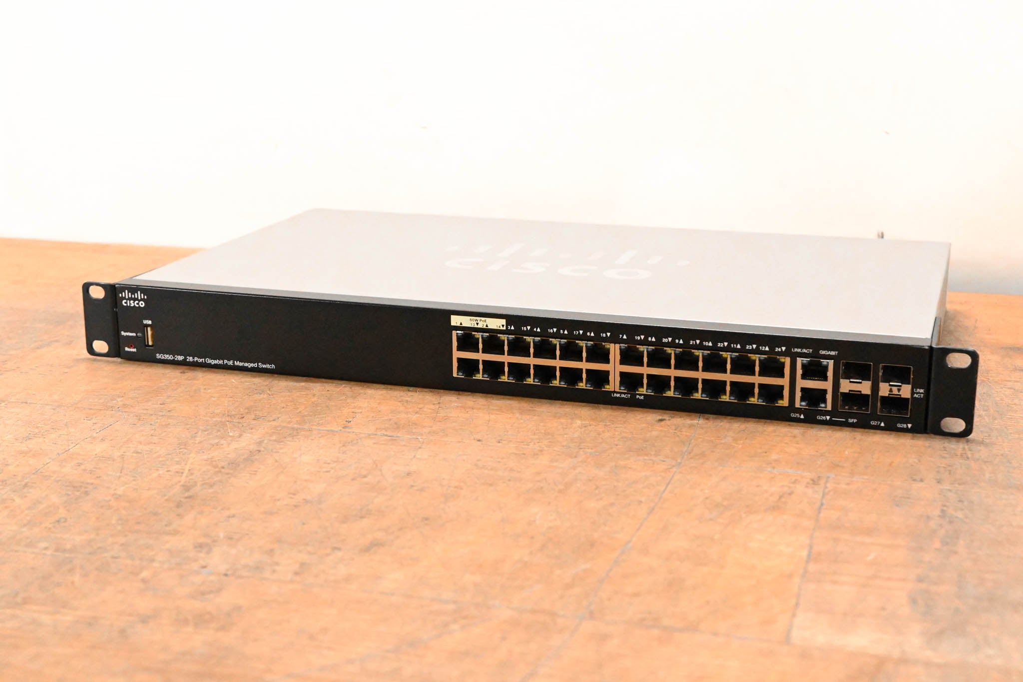 Cisco SG350-28P 28-Port Gigabit PoE Managed Switch