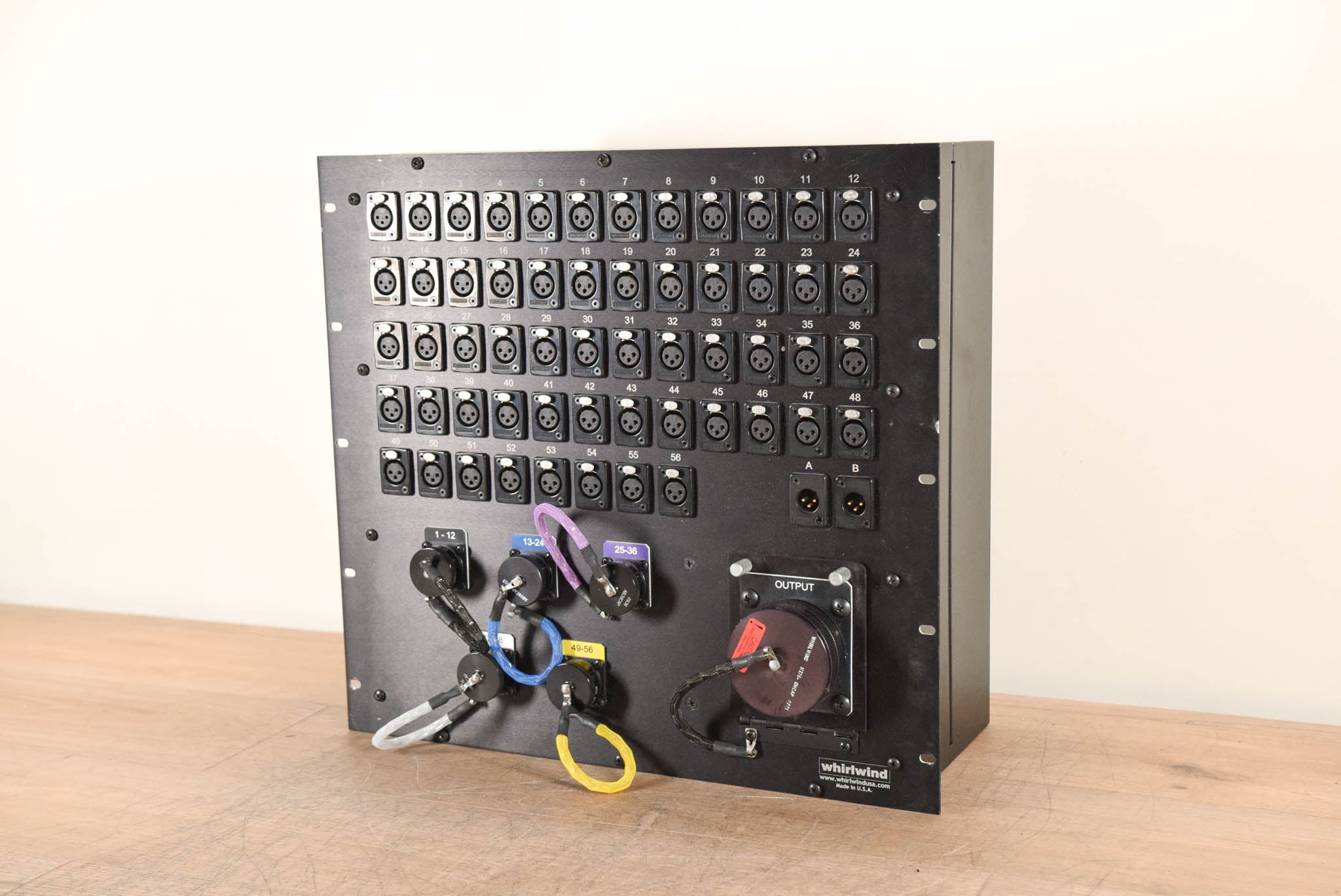 Whirlwind 56x2 Stagebox with W1 and W4 Connectors