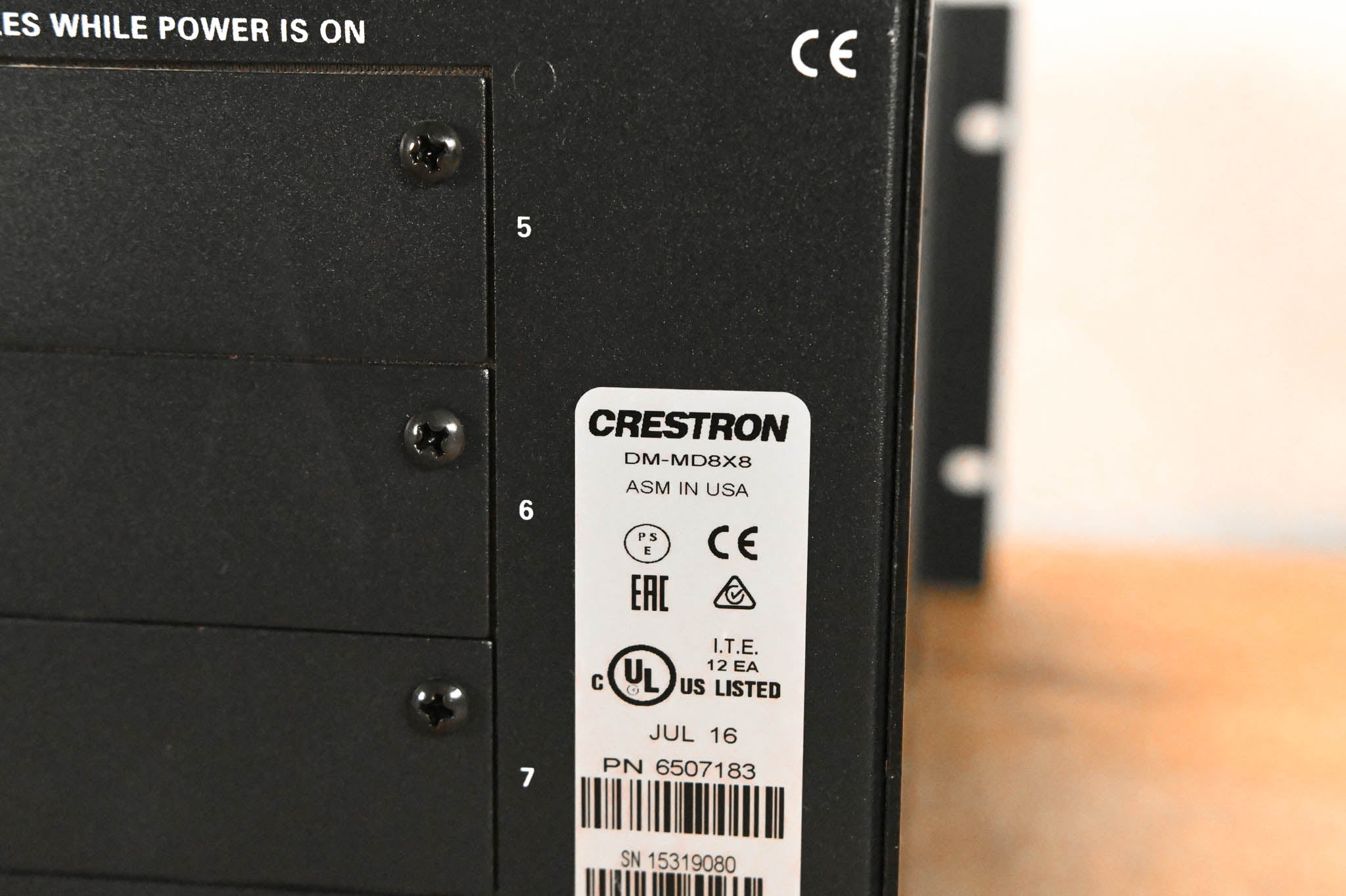 Crestron DM-MD8X8 8x8 DigitalMedia Switcher