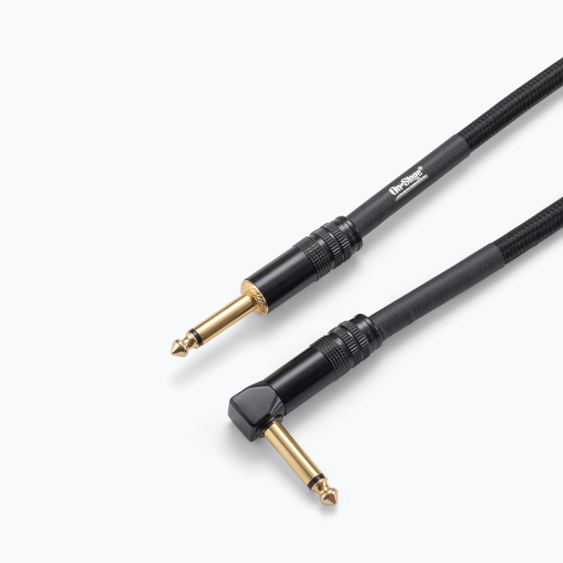 Production-Grade Braided Instrument Cable (Right Angle to Straight)