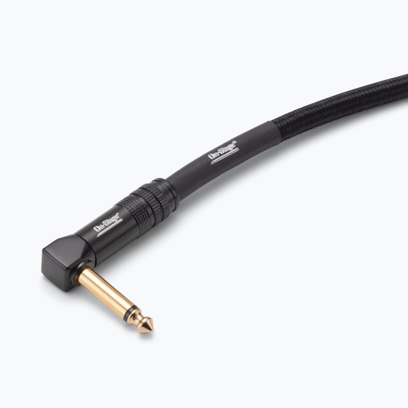 Production-Grade Braided Instrument Cable (Right Angle to Straight)