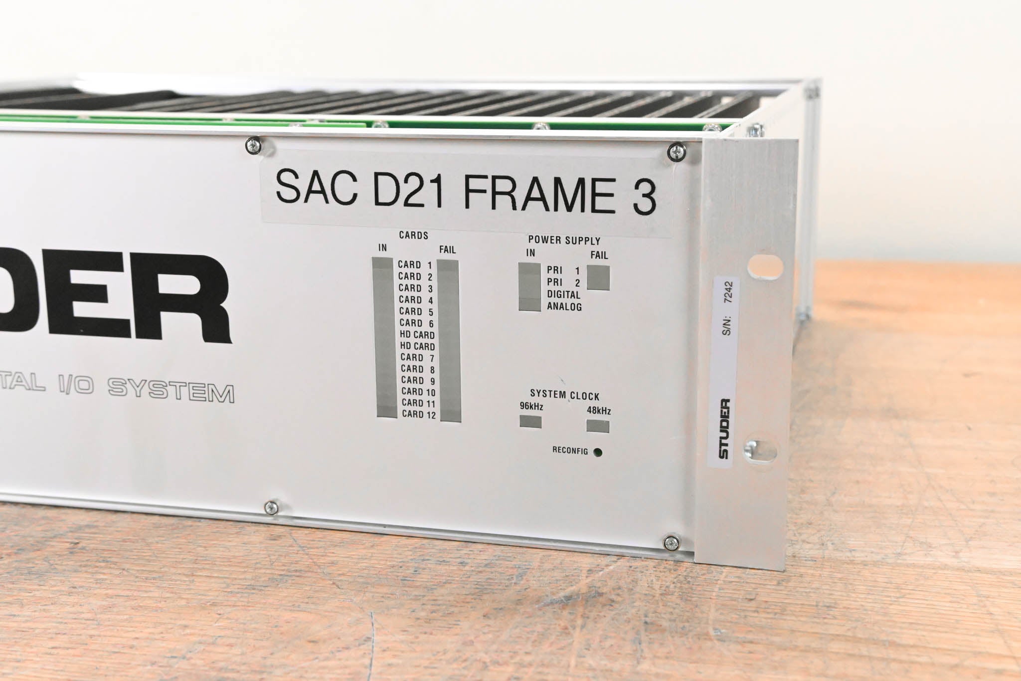 Studer D21m Modular I/O System with Madi HD Link Card