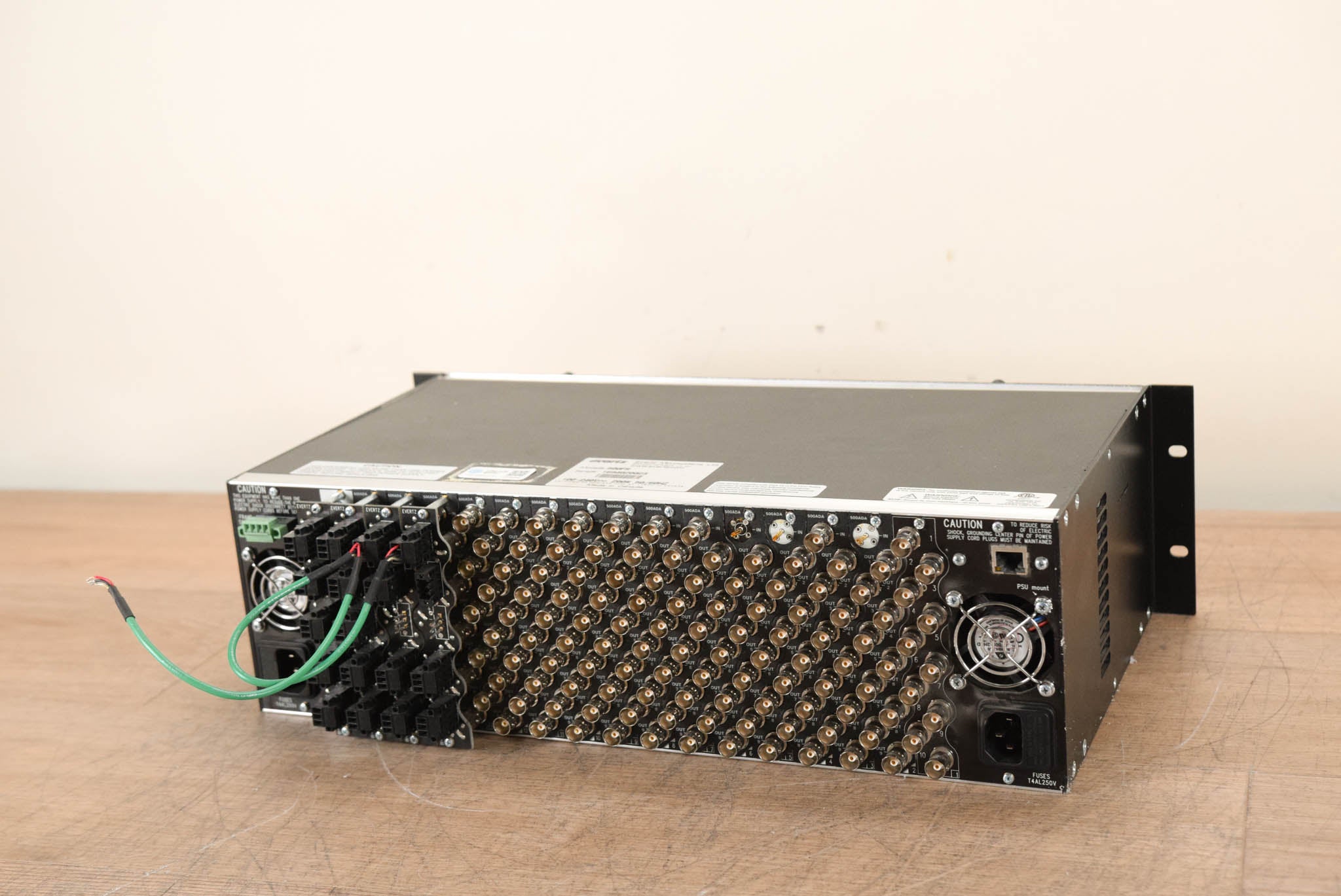 Evertz 500FR Compact High Density Video Distribution Frame with Cards