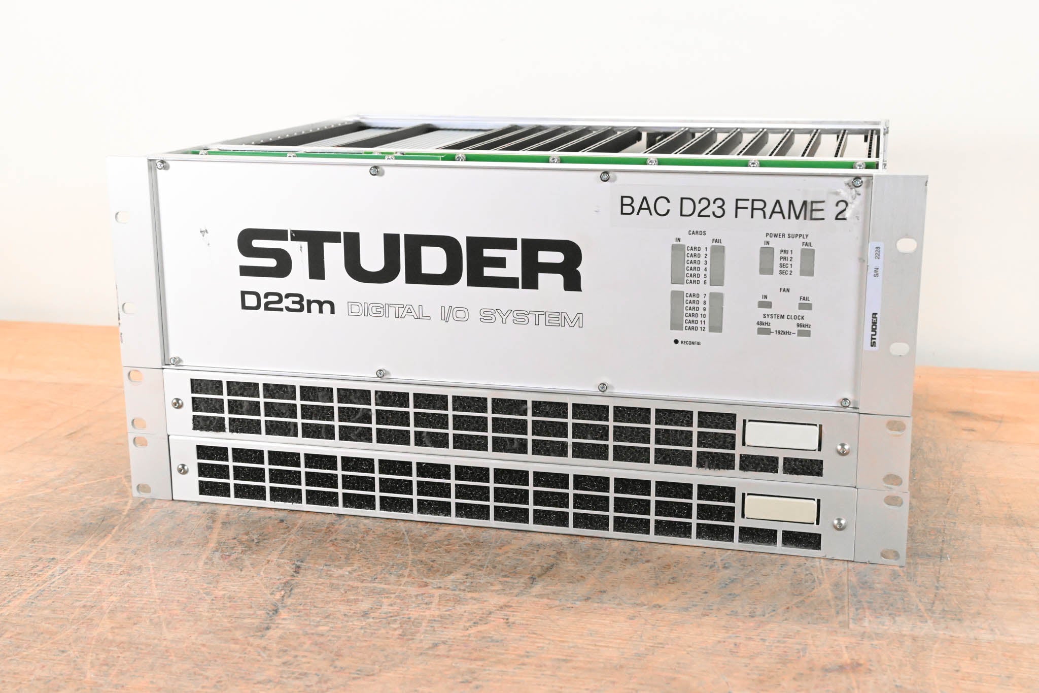 Studer D23m I/O System w/ A-Link HD Card, Fan Module, and Filter Module