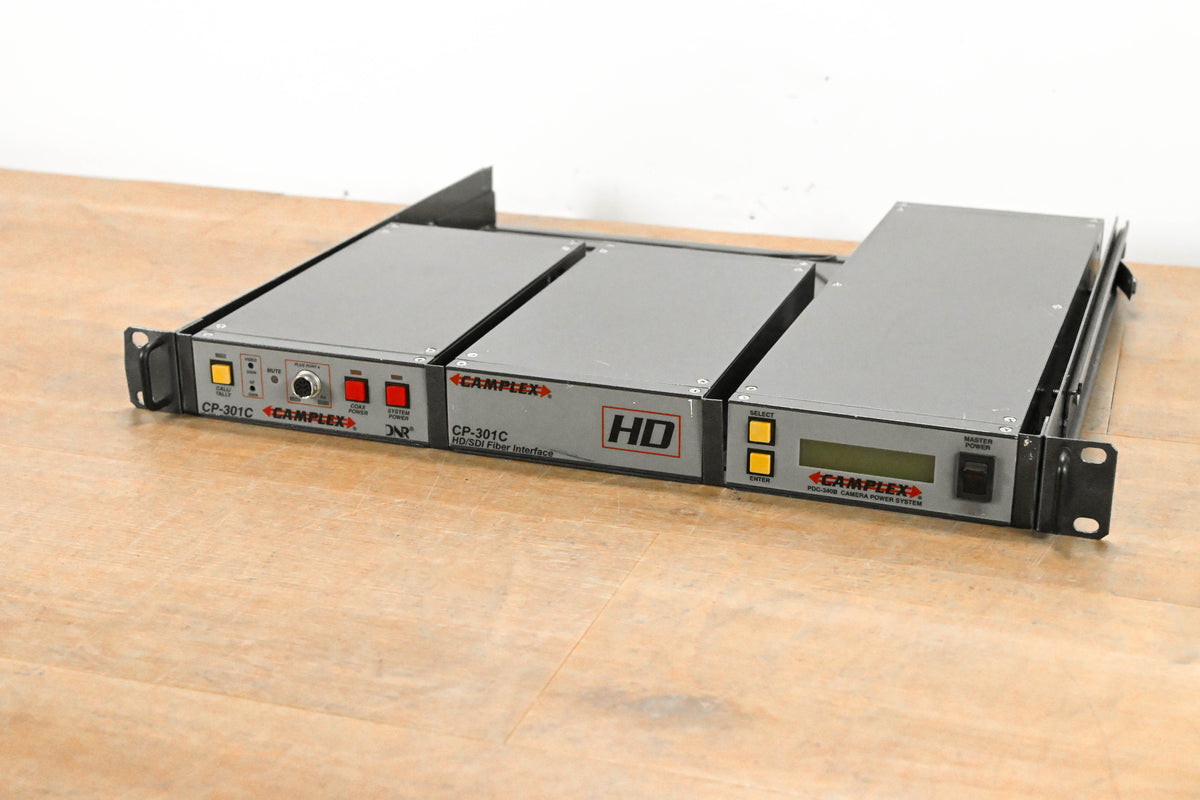 Camplex CP-301C HD/SDI Fiber Camera Multiplexer Rack