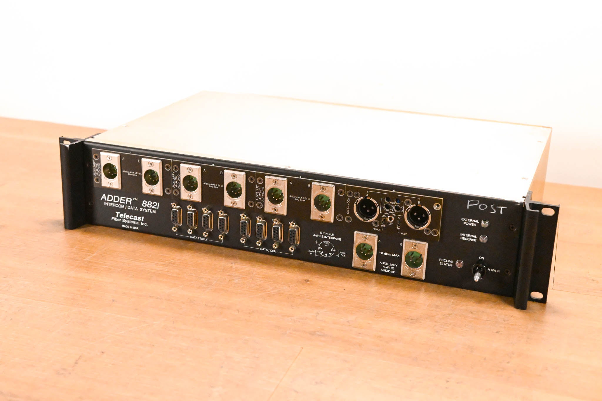 Telecast Fiber Systems Adder 882i Fiber Intercom Data System (NO PSU)