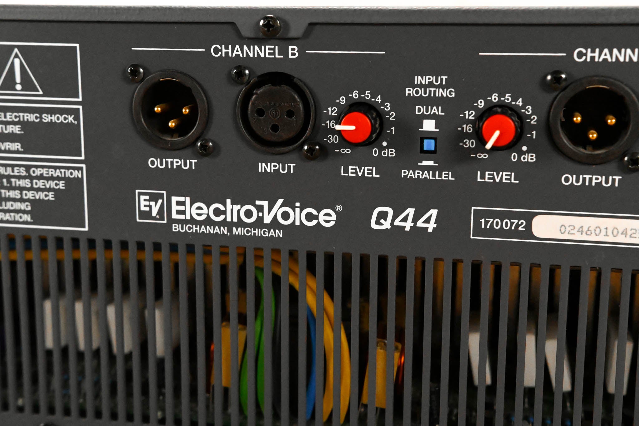 Electro-Voice (EV) Q44 Two-Channel Power Amplifier