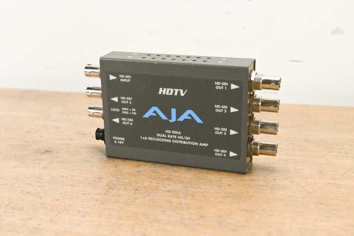 AJA HD10DA 1x6 Distribution Amplifier (NO POWER SUPPLY)