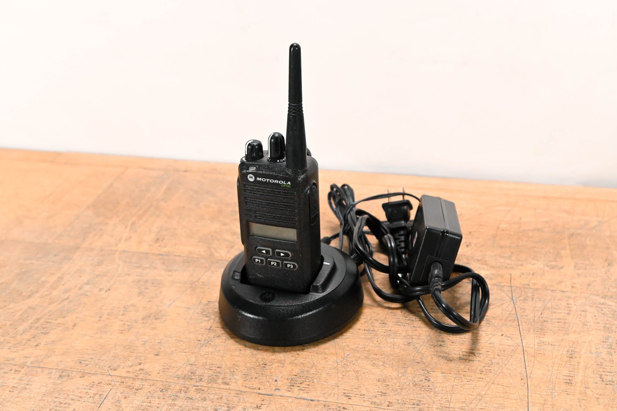 Motorola CP185 Portable Two-Way Radio with PMLN5228A Charger