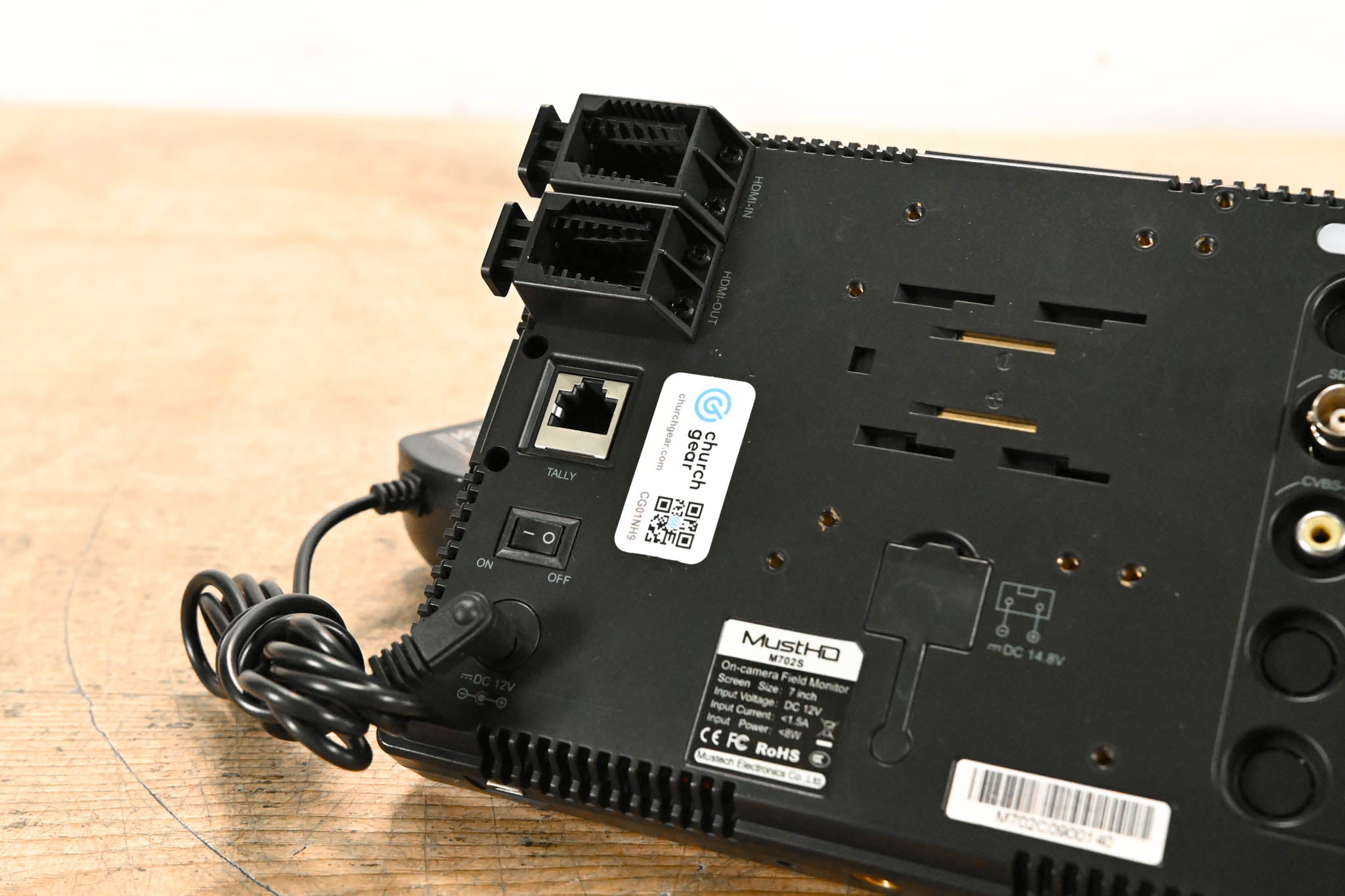 MustHD M702S 7" 4K 3G-SDI & HDMI IPS On-Camera Monitor