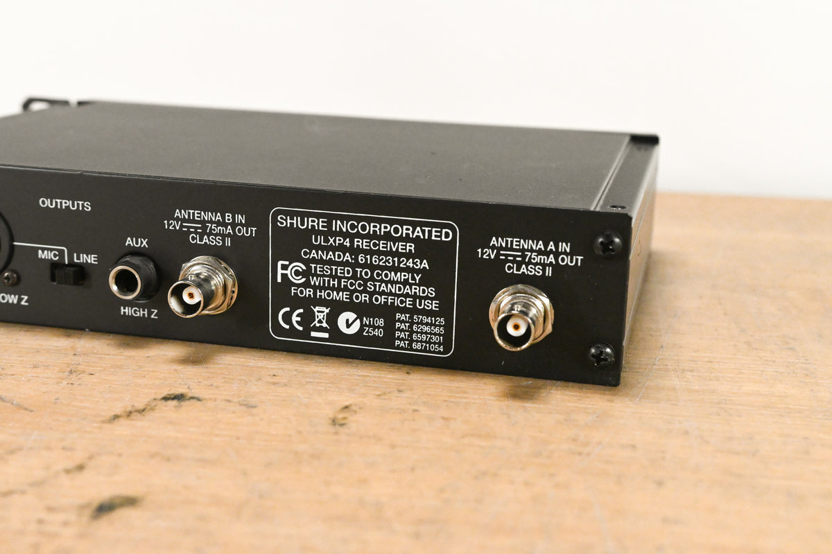Shure ULXP14 Bodypack Wireless System J1 Band 554-590MHz NO POWER SUPPLY