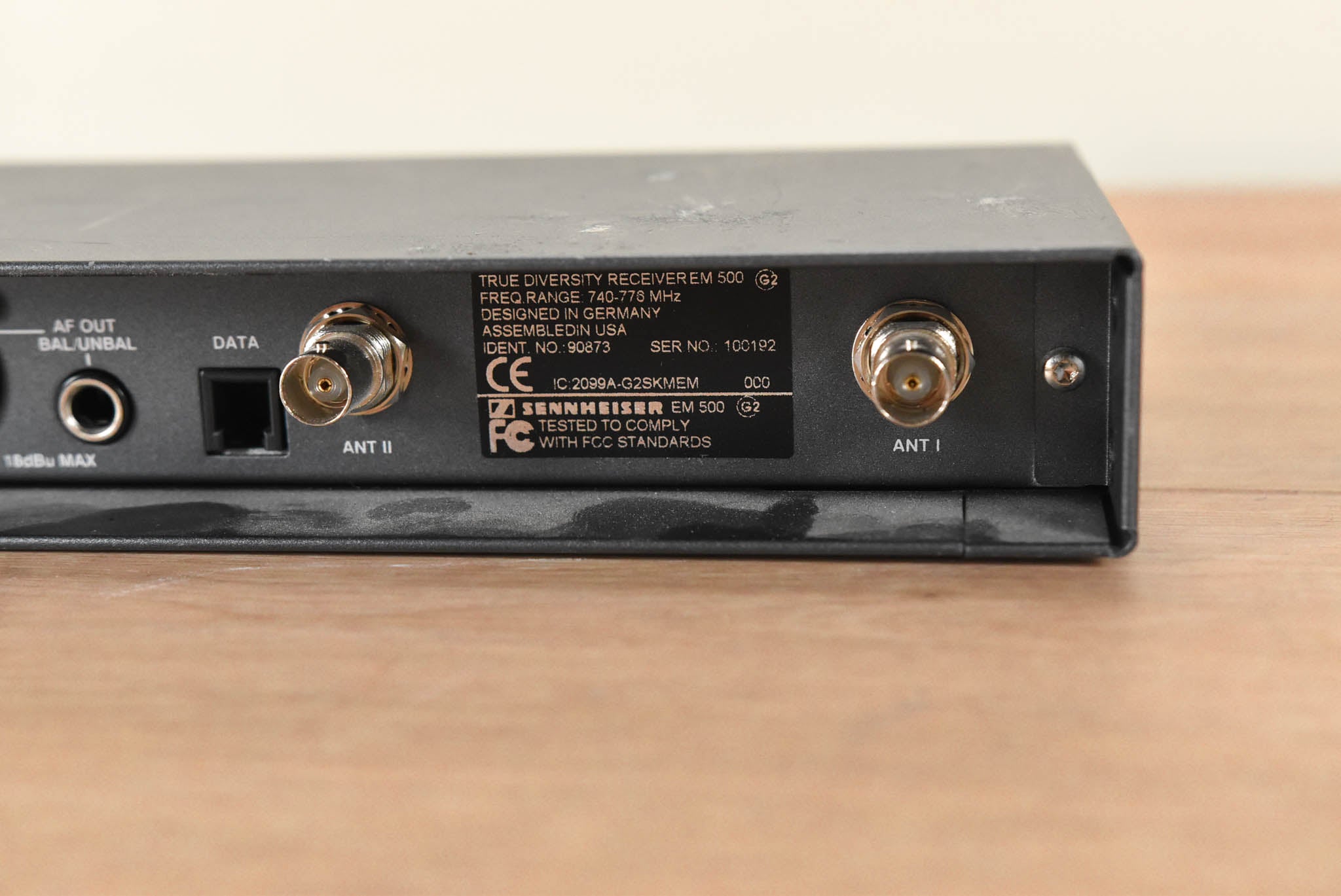 Sennheiser EM 500 G2 Wireless Receiver - 740-776 MHz (NO POWER SUPPLY)