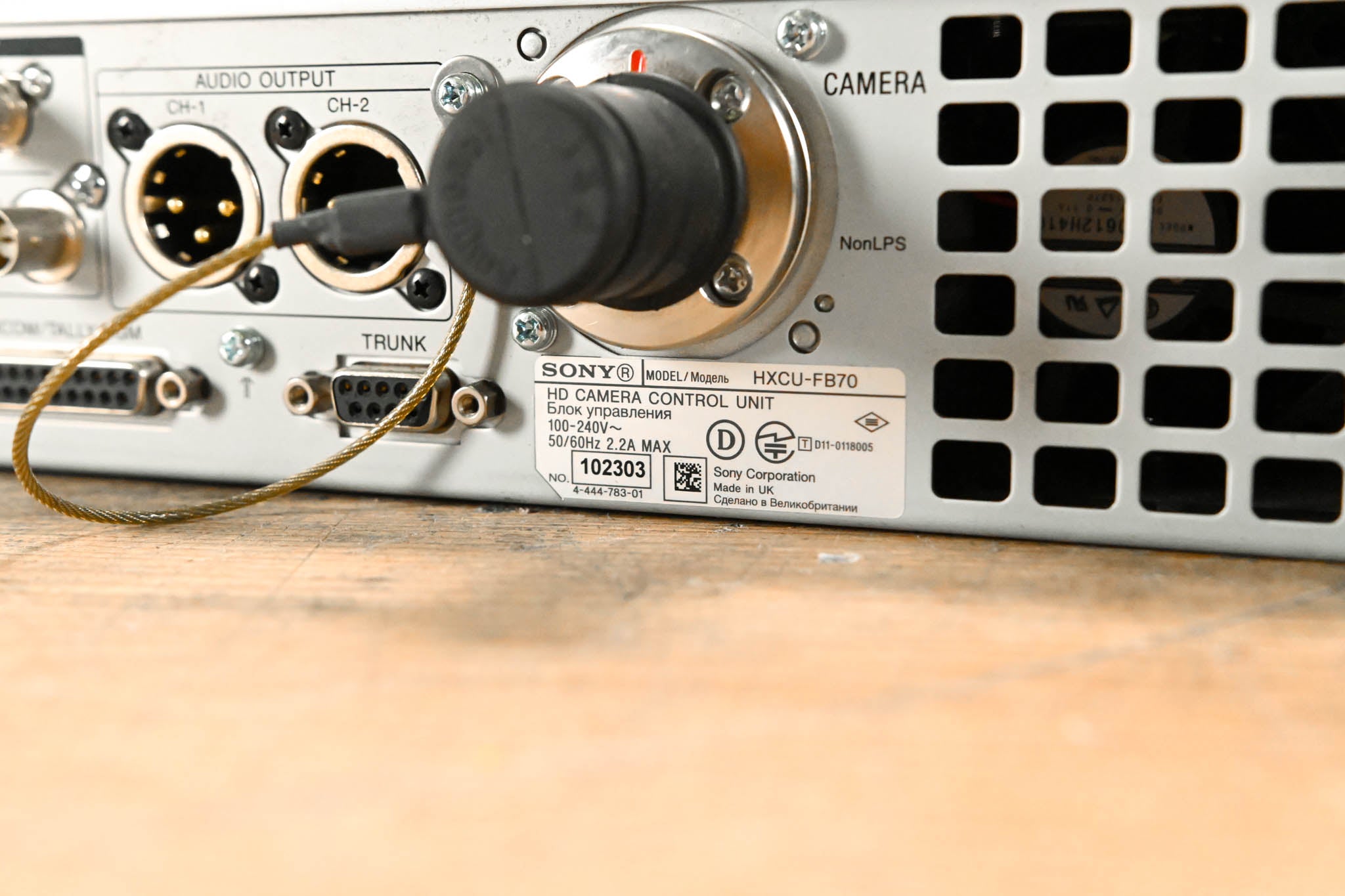 Sony HXCU-FB70 Optical Fiber Camera Control Unit