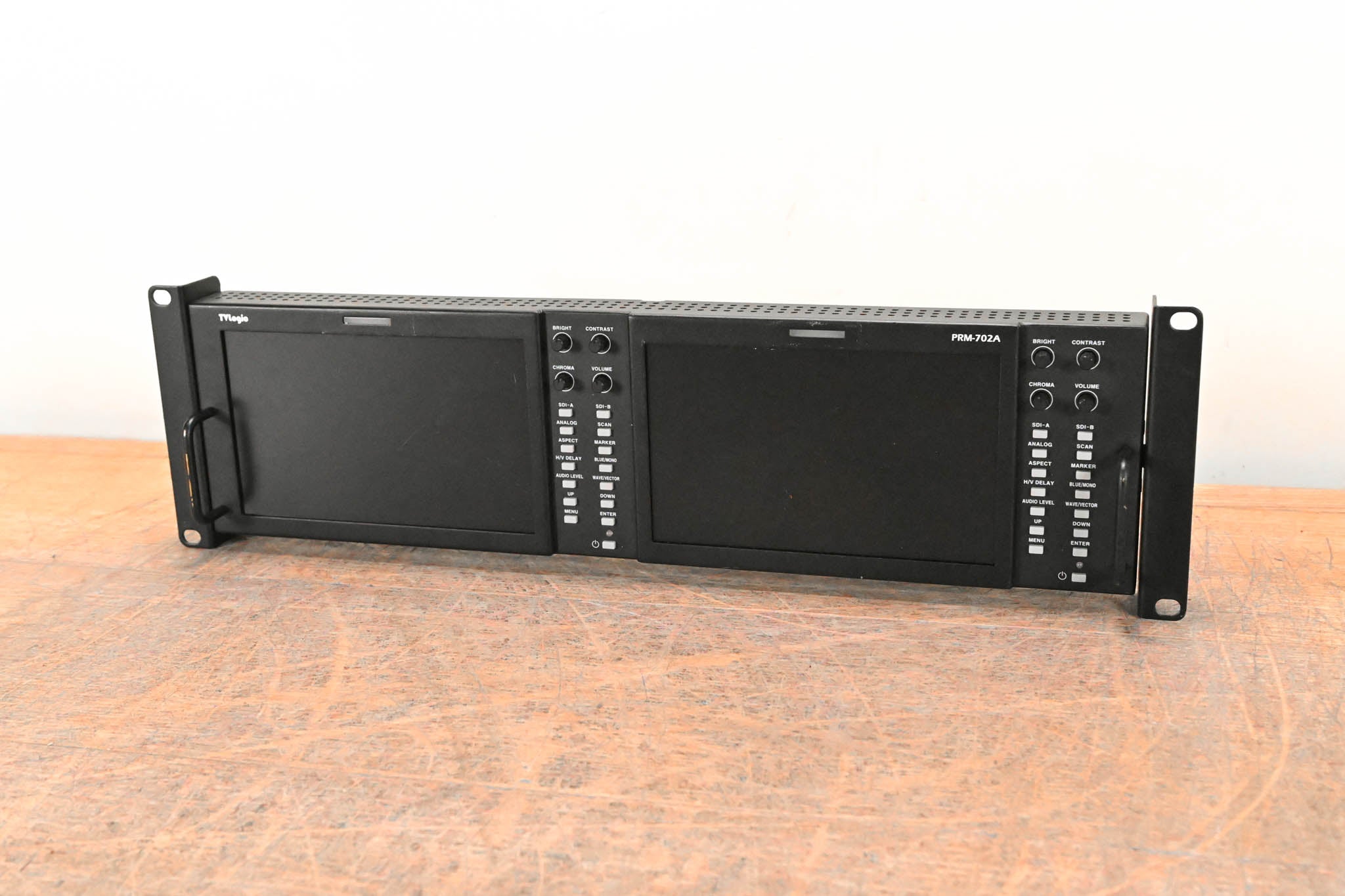 Postium PRM-702A 7" Multi Format Dual LCD Rack Monitor (NO POWER SUPPLY)