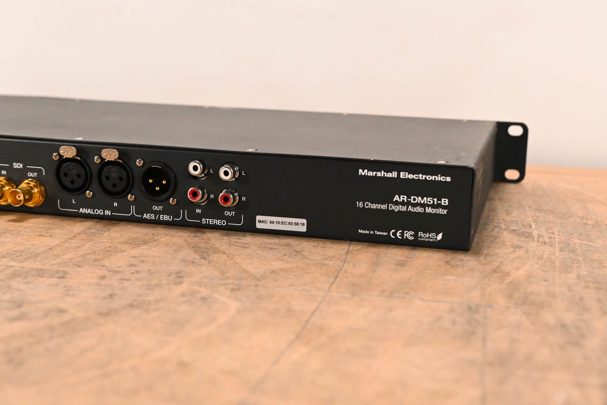 Marshall AR-DM51-B 16-Channel Audio Monitor with Built-in Preview Screen