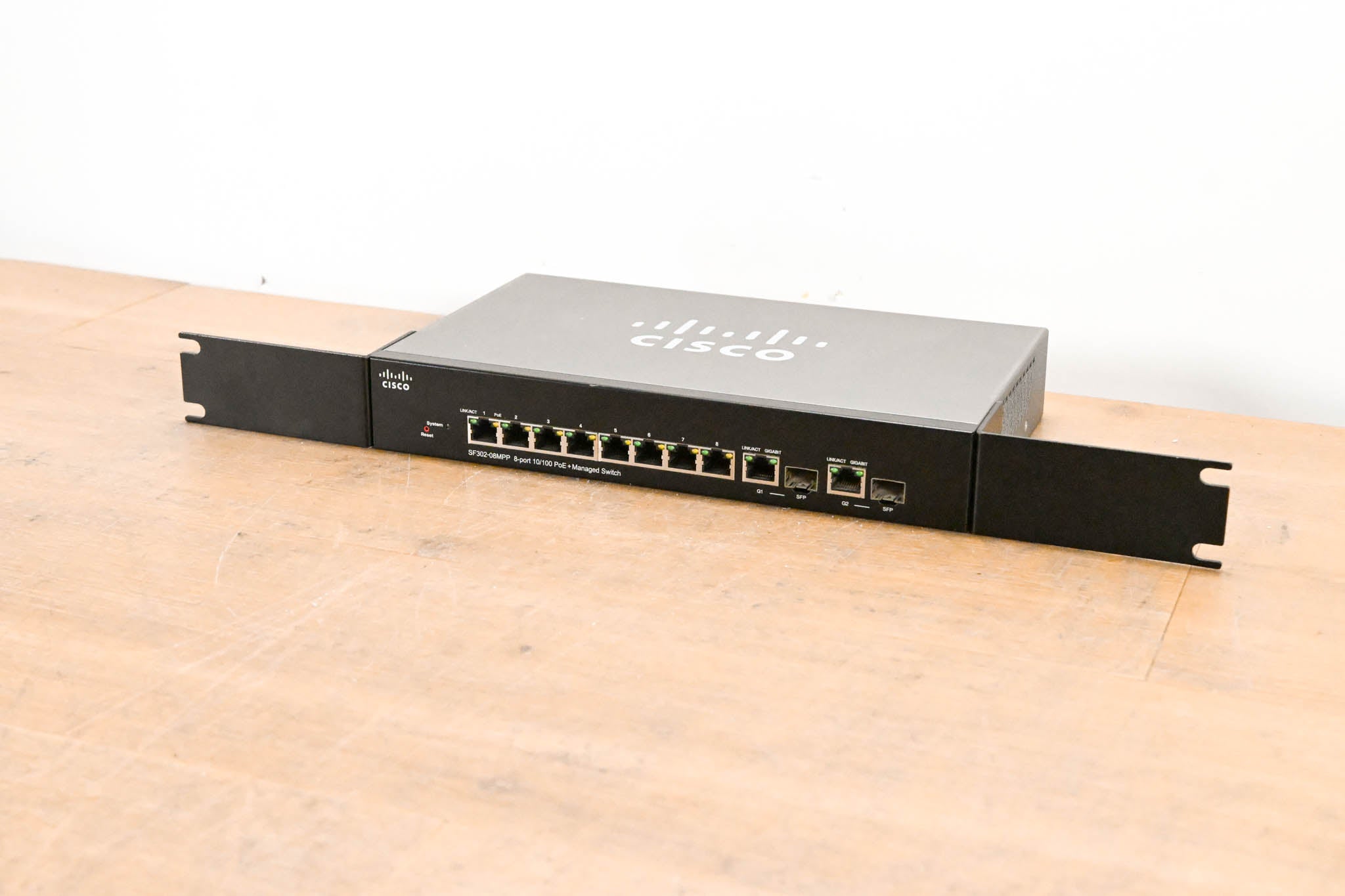 Cisco SF302-08MPP 8-Port 10/100 PoE+ Managed Switch (NO POWER SUPPLY)