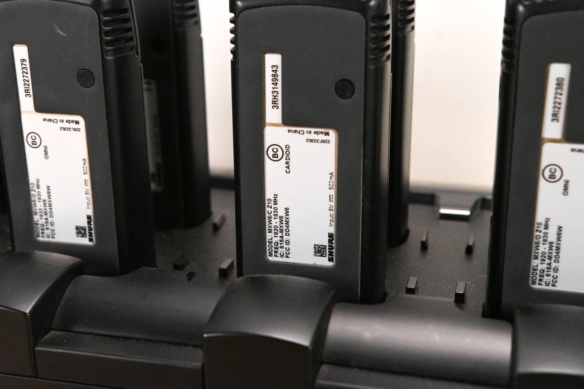 Shure MXWNCS8 Charging Station w/ MXW6 Boundary Mics (NO POWER SUPPLY)