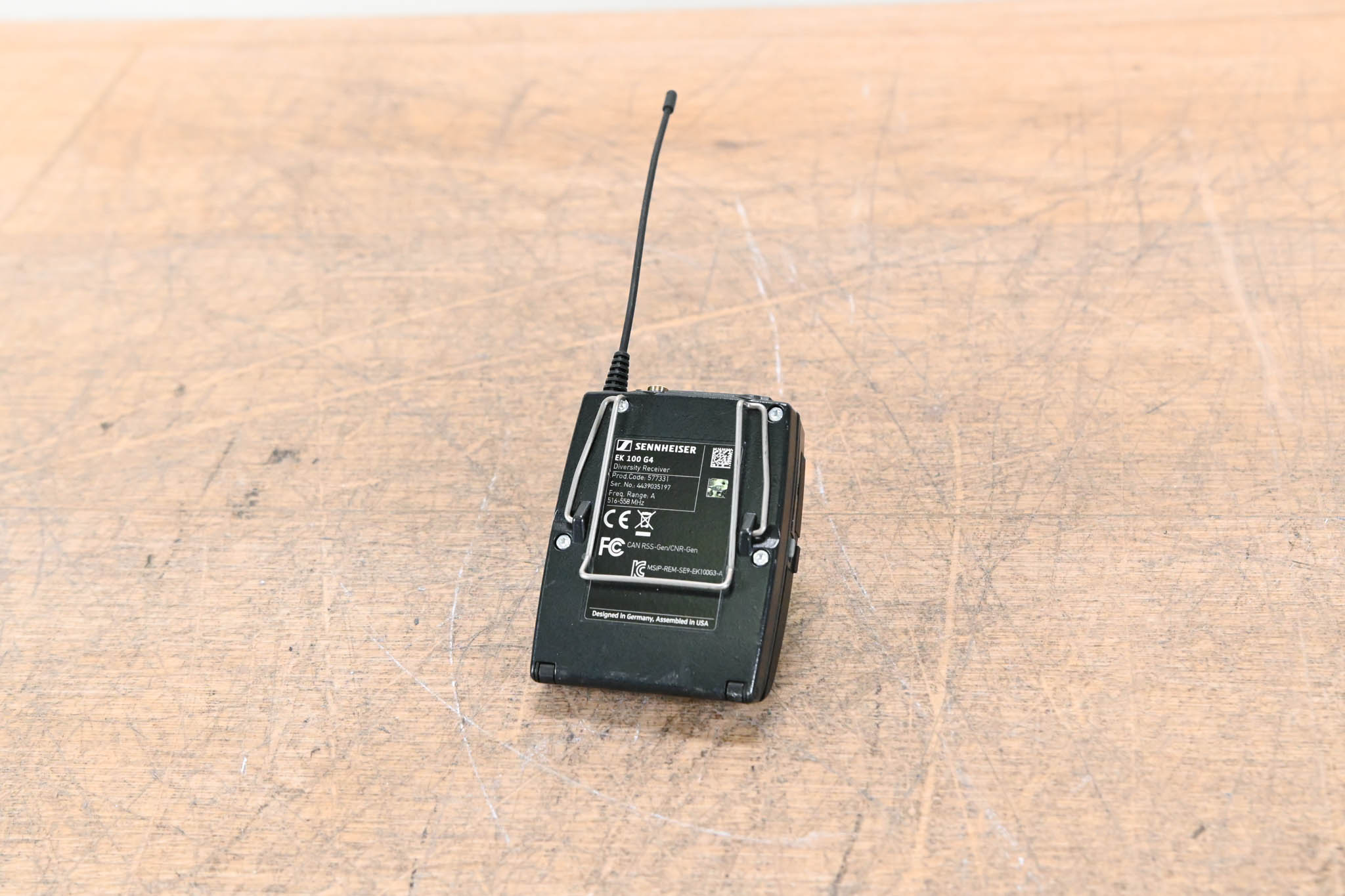 Sennheiser EK 100 G4 Wireless Camera Receiver - A Range: 516-558 MHz