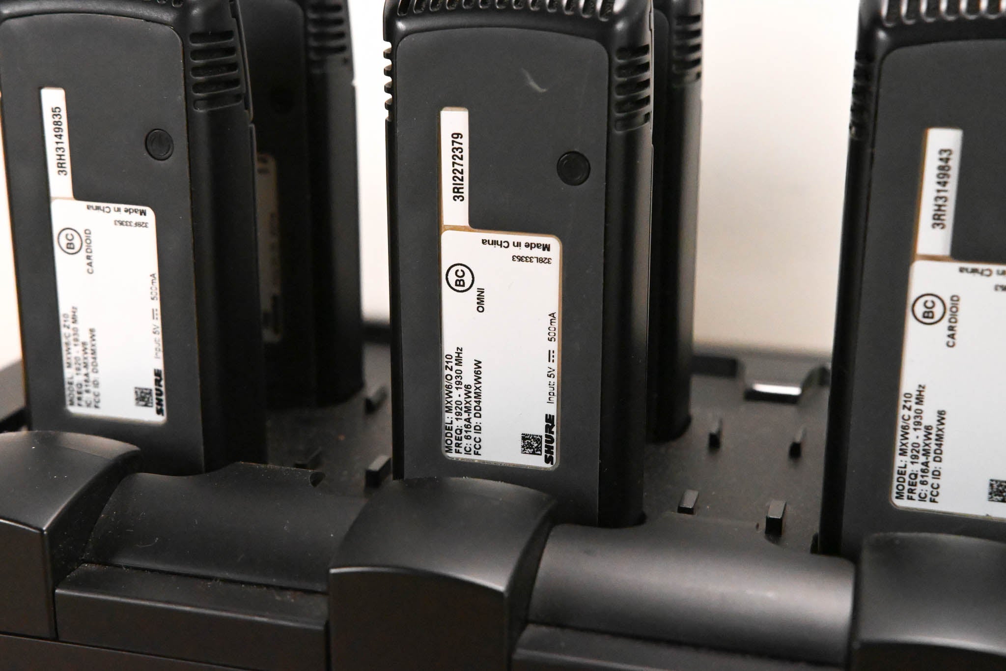 Shure MXWNCS8 Charging Station w/ MXW6 Boundary Mics (NO POWER SUPPLY)