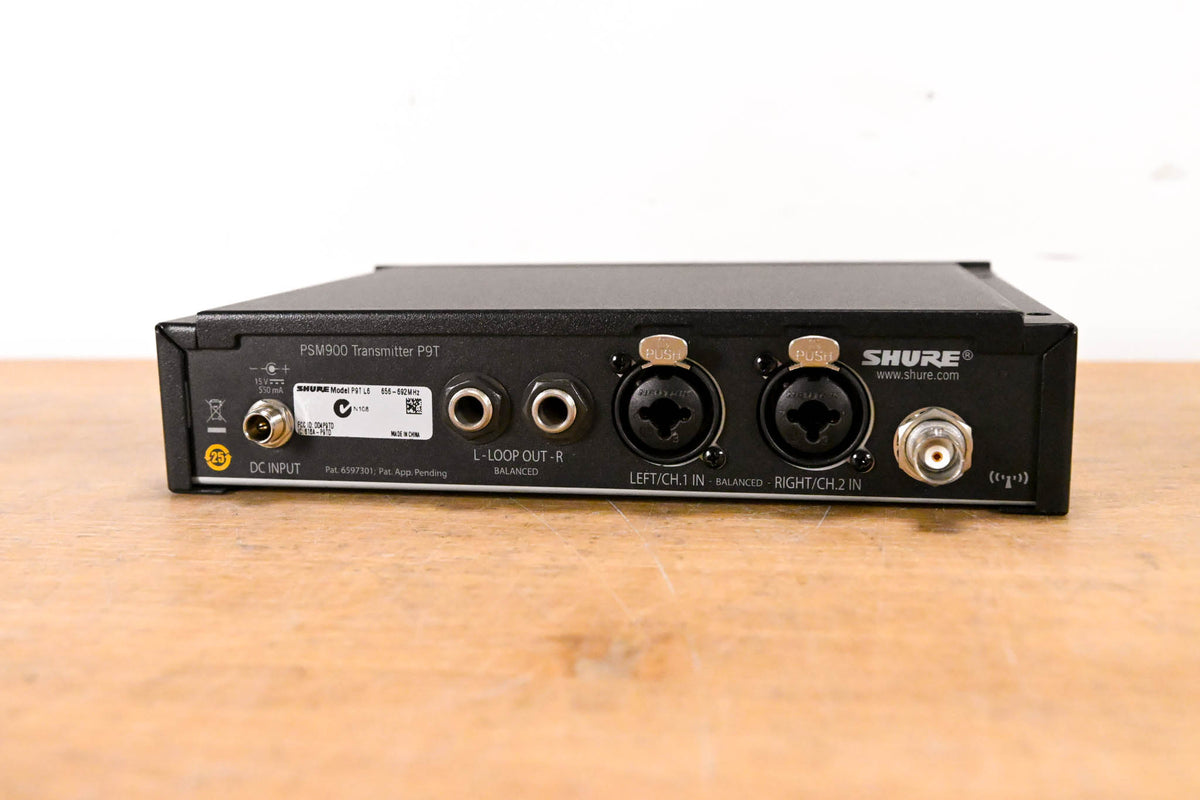 Shure PSM 900 Wireless IEM System L6 Band: 656-692 MHz (NO POWER SUPPLY)