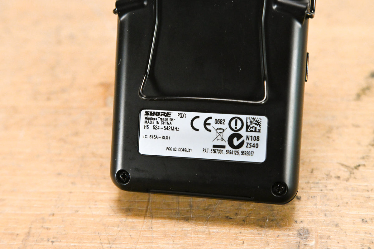 Shure PGX14 Wireless Bodypack System - 524-542 MHz (NO POWER SUPPLY)