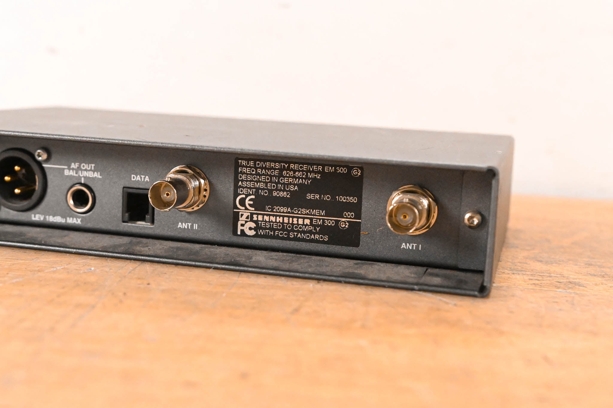 Sennheiser EM 300 G2 Wireless Receiver - 626-662 MHz (NO POWER SUPPLY)