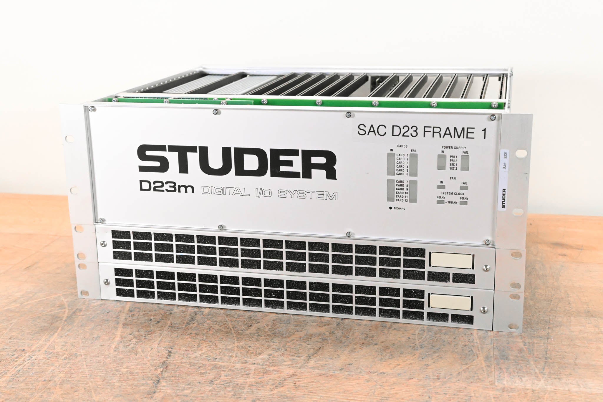 Studer D23m I/O System w/ A-Link HD Card, Fan Module, and Filter Module