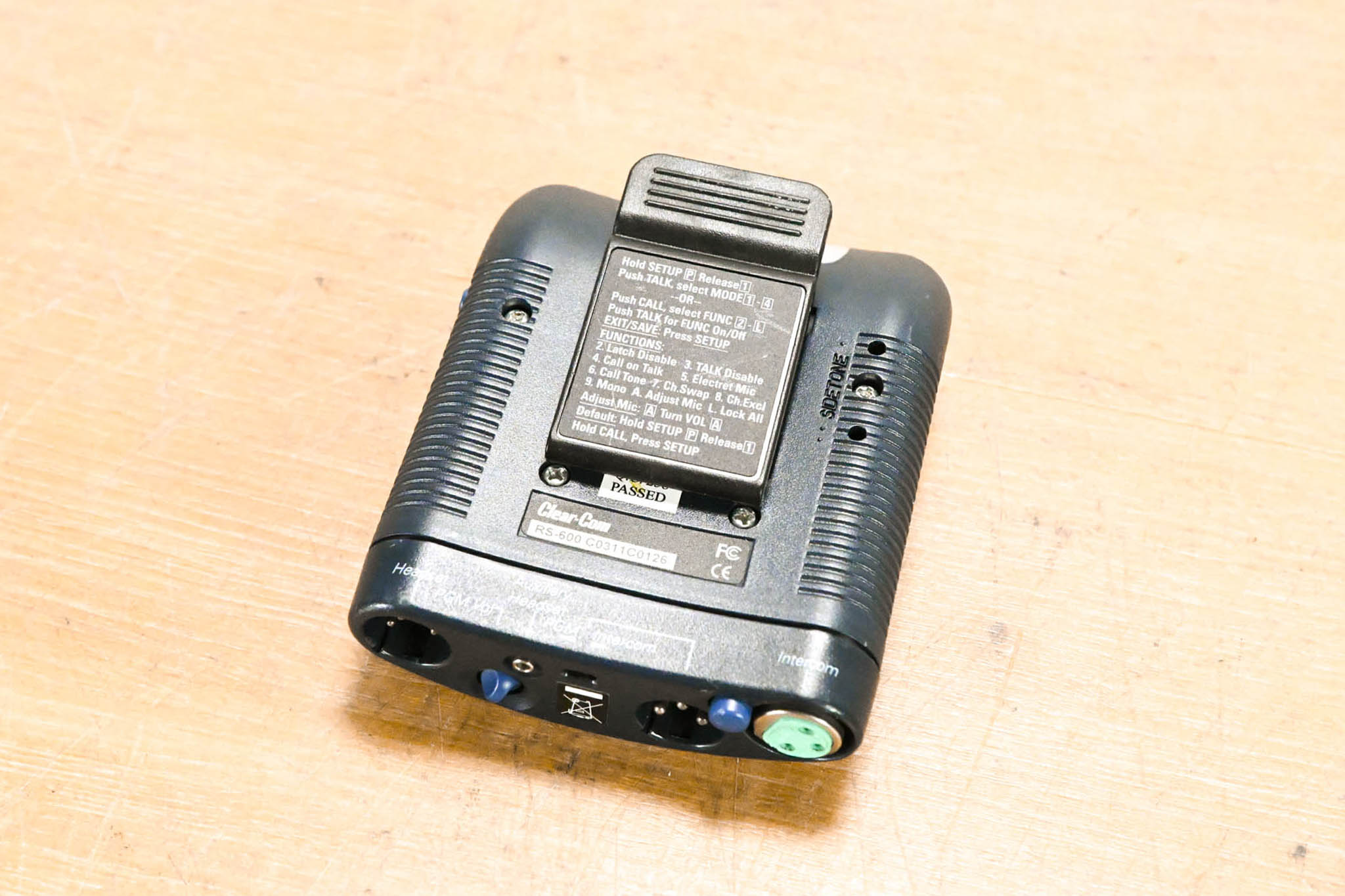 Clear-Com RS-603 Two-Channel Intercom Beltpack