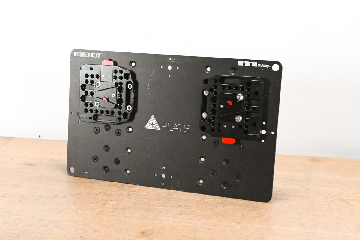 Quasar Science QMP4 MyWay Mounting Plate w/ Dual V-Mount Battery Plates