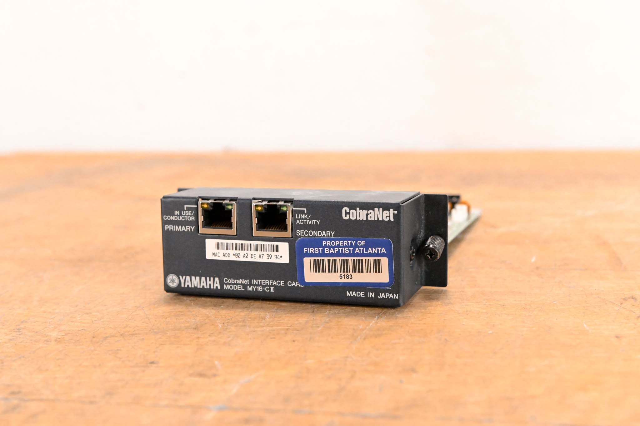 Yamaha MY16-CII CobraNet Network I/O Card