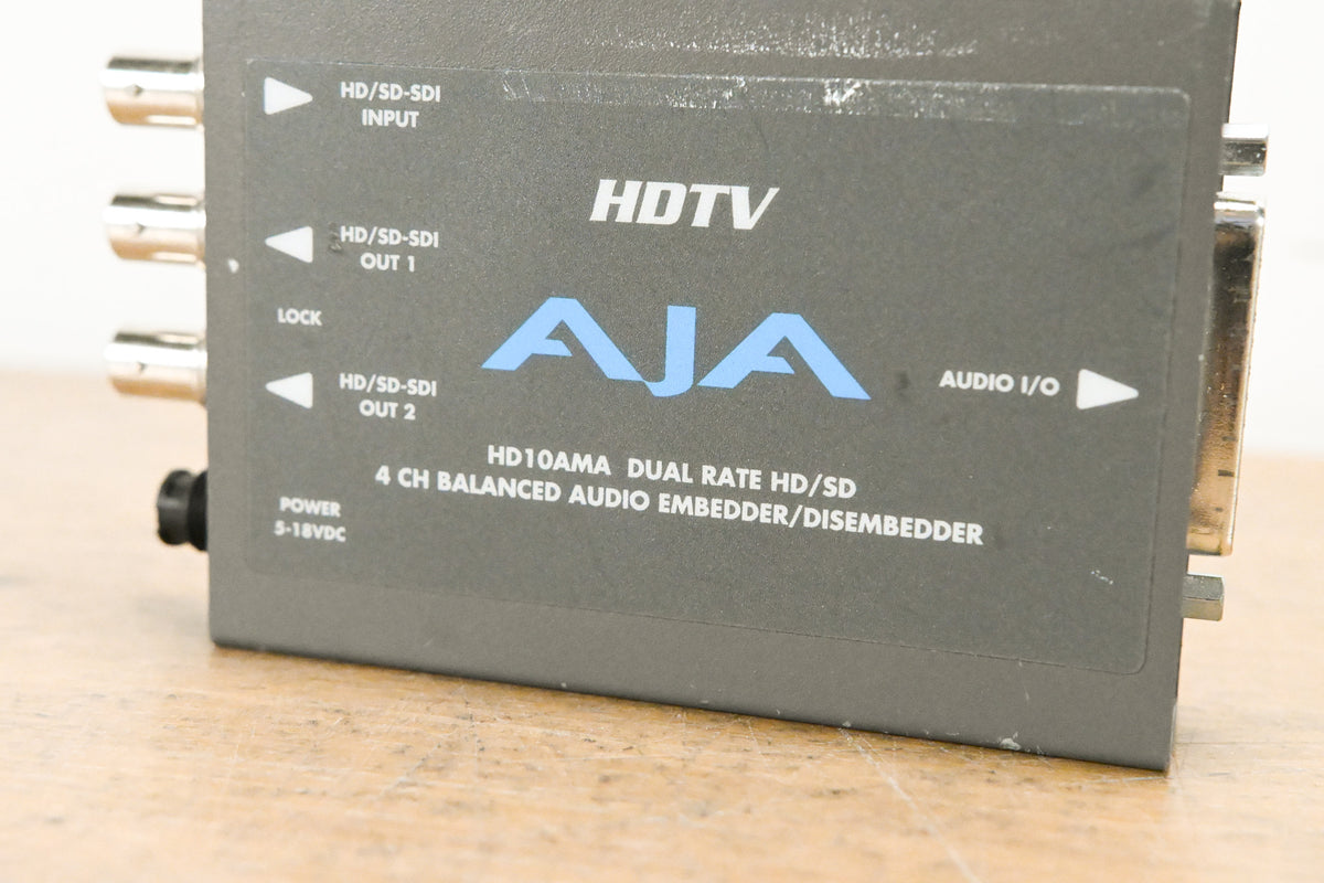 AJA HD10AMA 4-Channel Analog Audio Embedder/Disembedder (NO PSU)