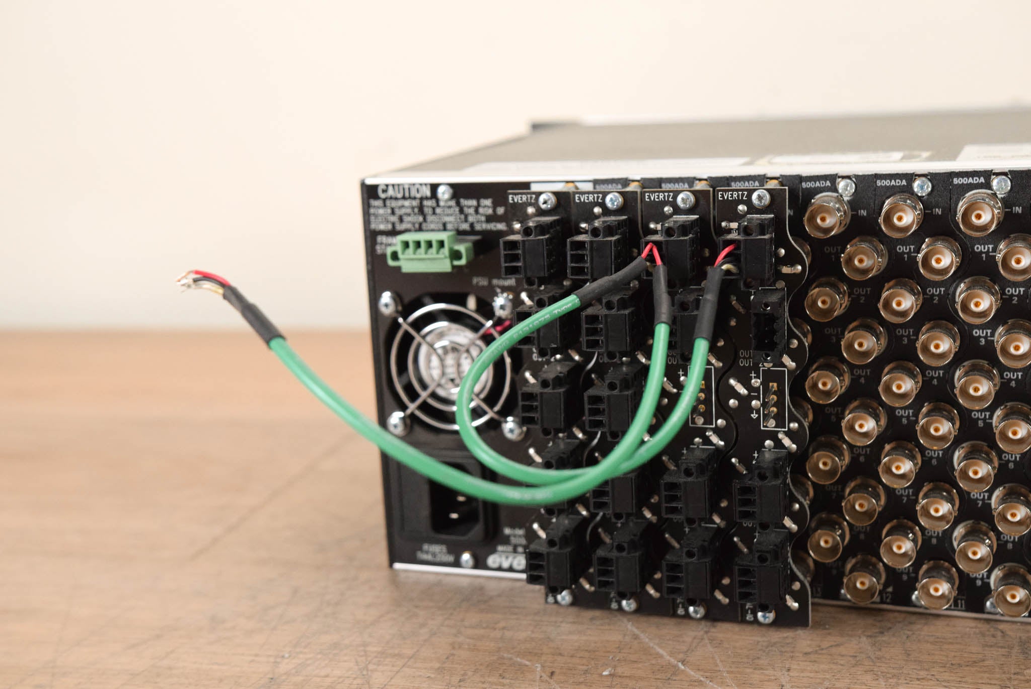 Evertz 500FR Compact High Density Video Distribution Frame with Cards