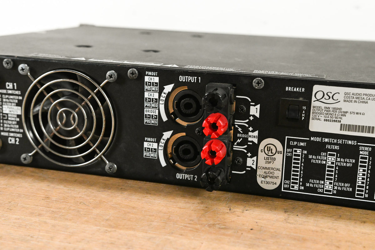QSC RMX1850HD 2-Channel Power Amplifier