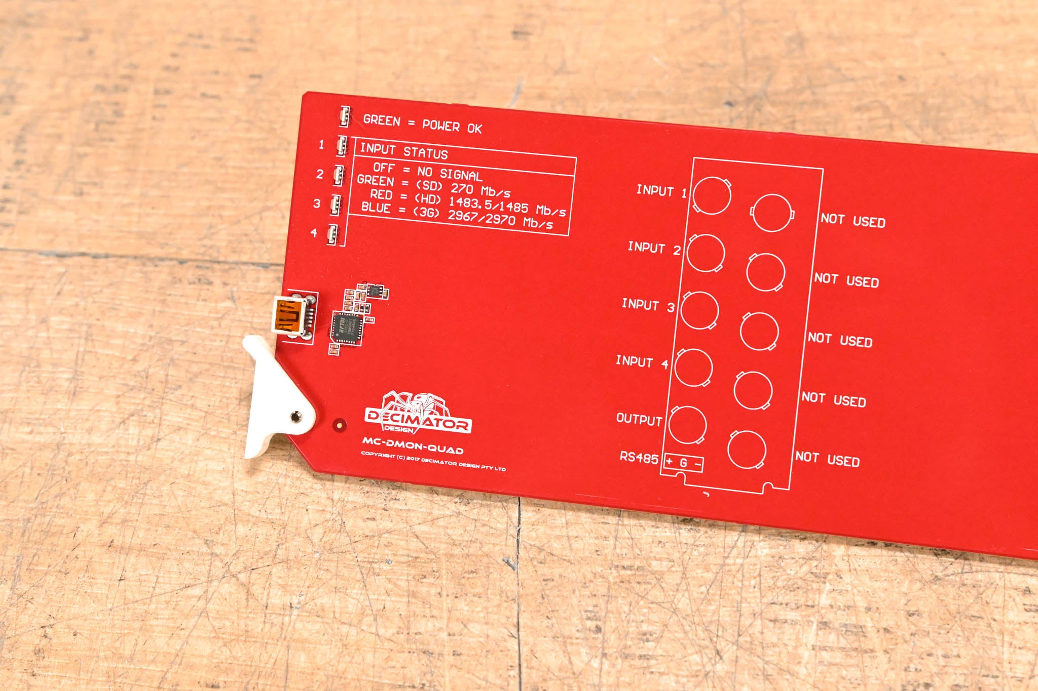Decimator Design MC-DMON-QUAD 1 to 4 Channel (3G/HD/SD)-SDI MultiViewer