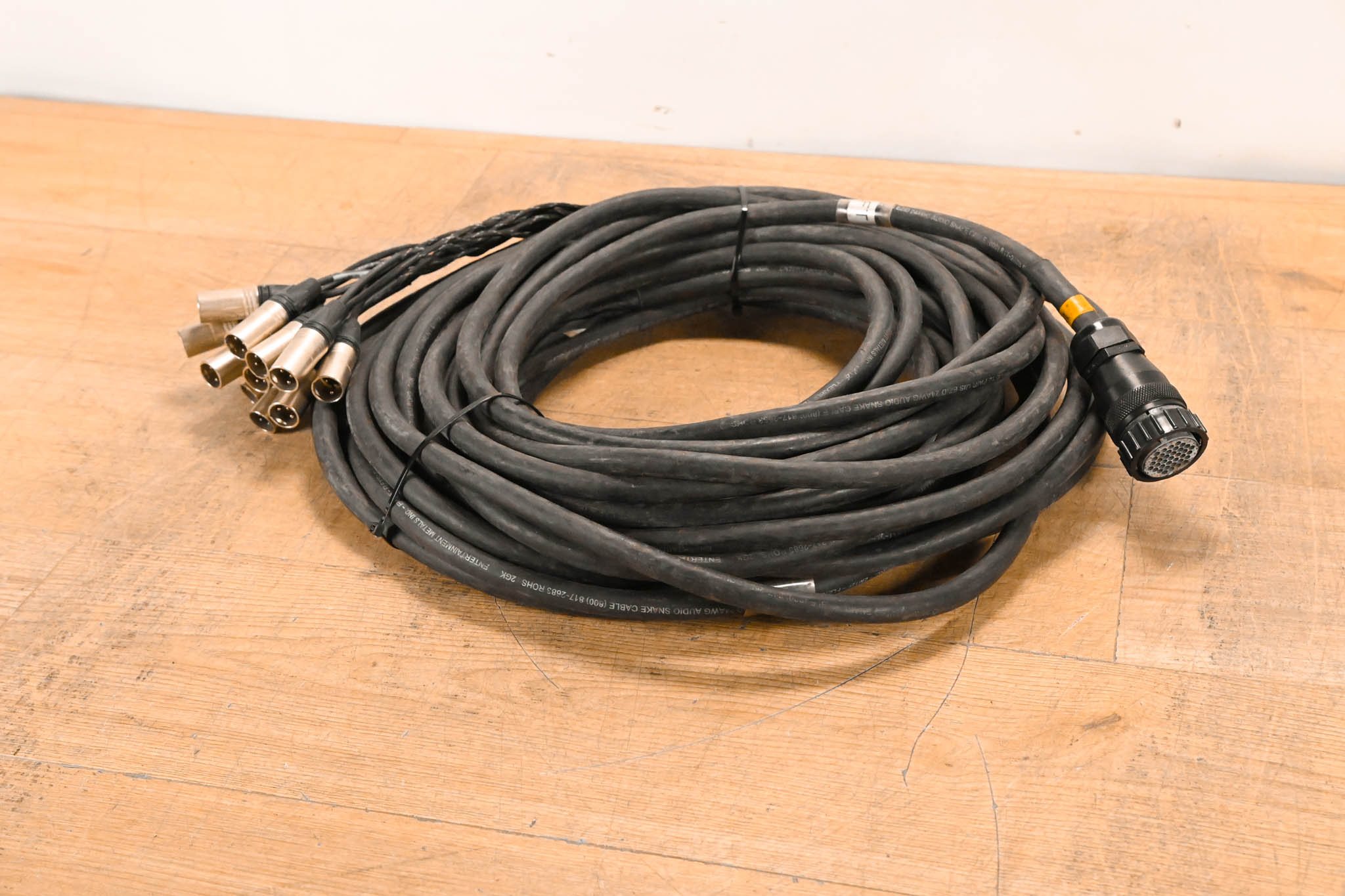 Unbranded DT-12 Female 37-Pin Connector to (12x)XLRM Cable - 75ft