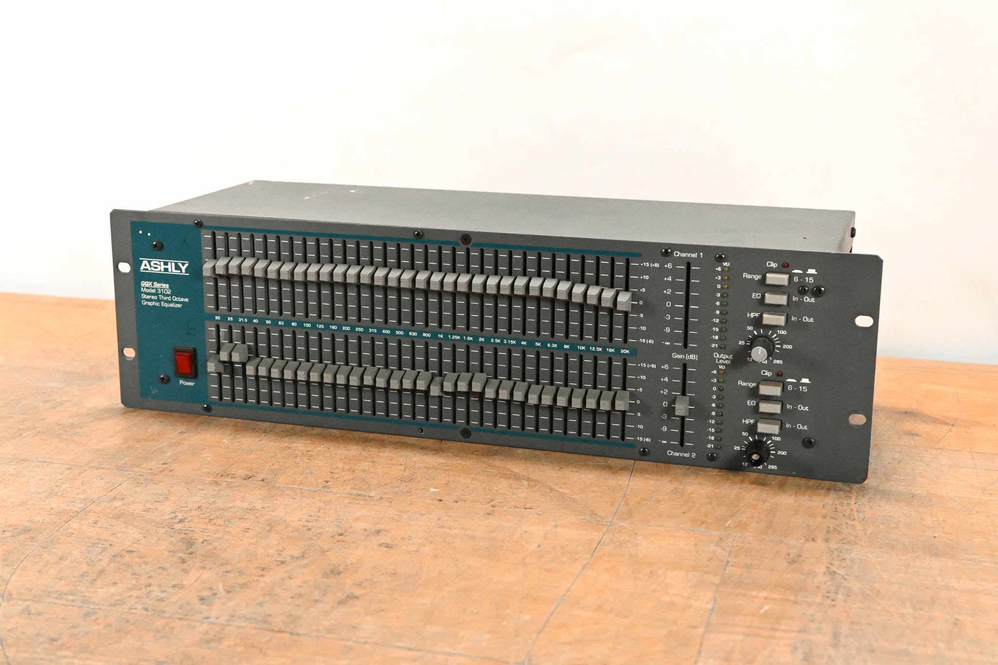 Ashly GQX-3102 2-Channel 31-Band Graphic Equalizer