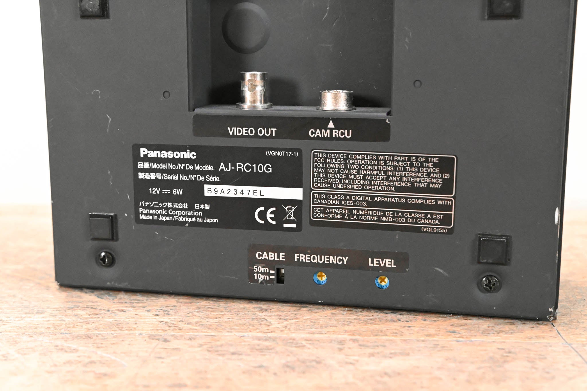 Panasonic AJ-RC10G Remote Control Unit