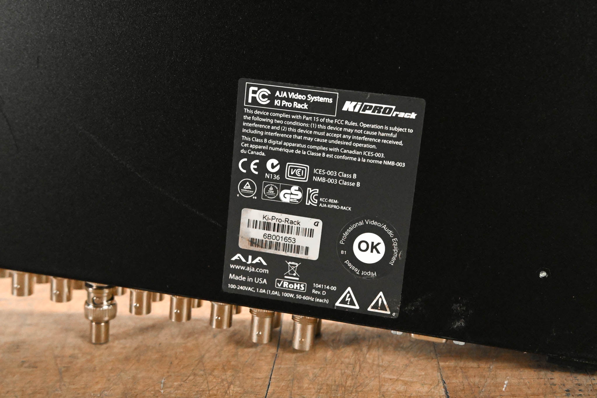 AJA Ki Pro Rack File-Based 1RU Video Recorder and Player