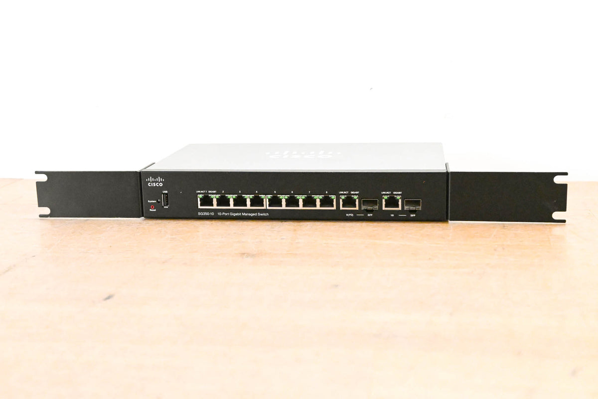 Cisco SG350-10 10-Port Gigabit Managed Switch (NO POWER SUPPLY)