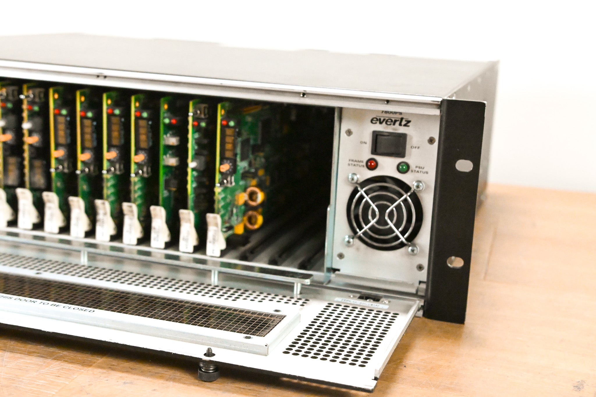 Evertz 7800FR 3RU Rackmount MultiFrame with Cards