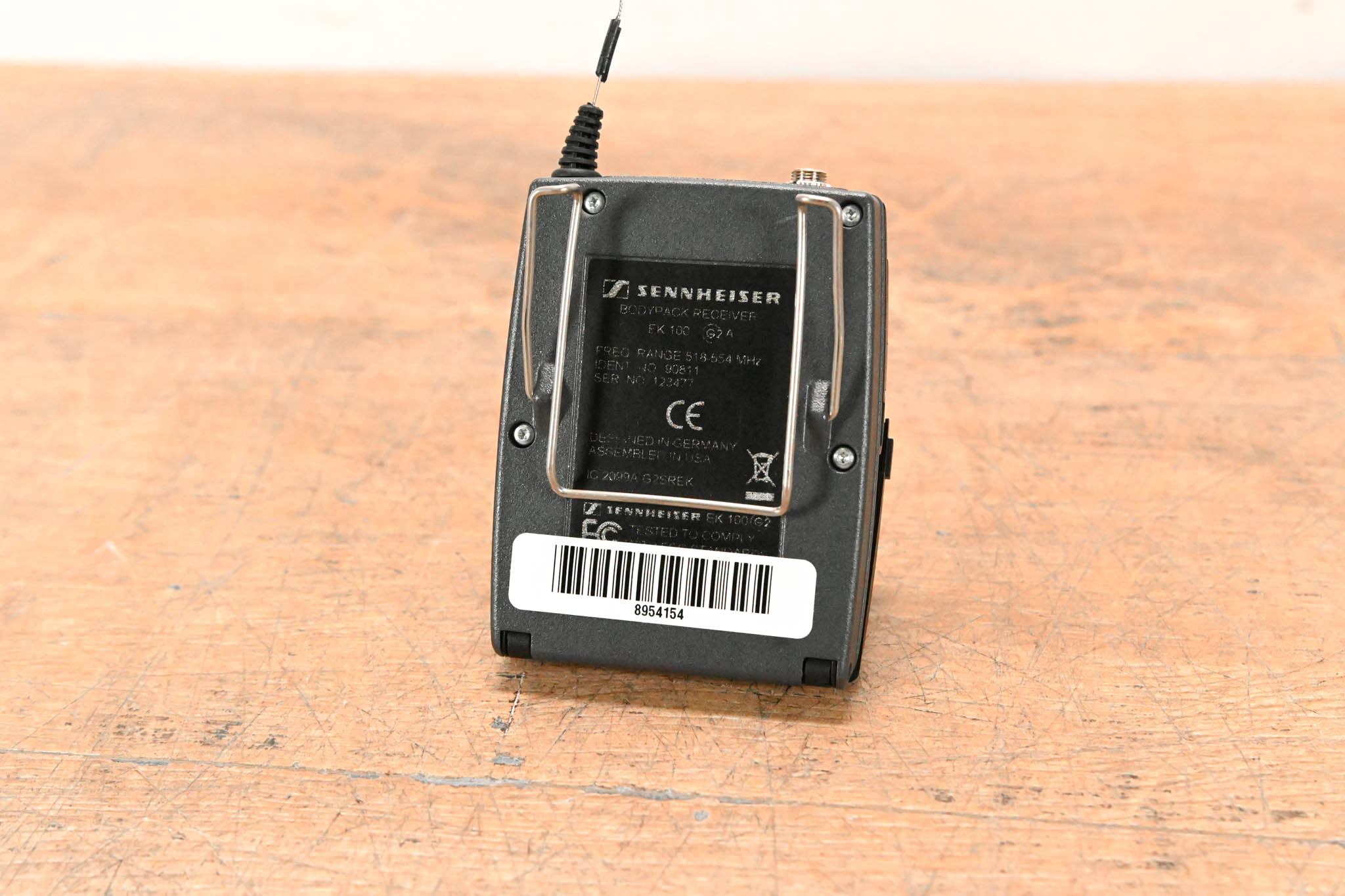 Sennheiser EK 100 G2 Bodypack Wireless Receiver - A Range: 518-554 MHz
