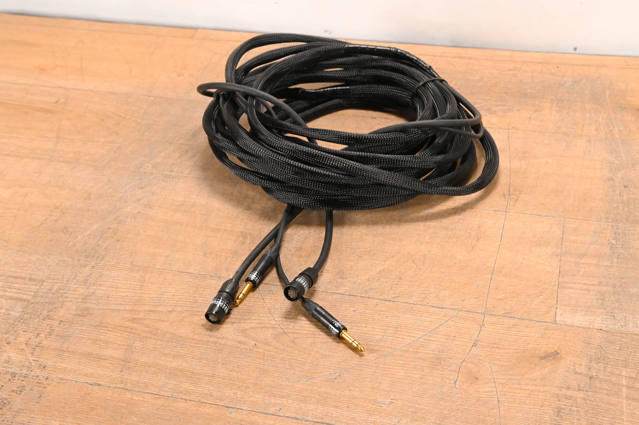 Unbranded 1/4" TRS and EtherCON RJ45 Loom - 40'