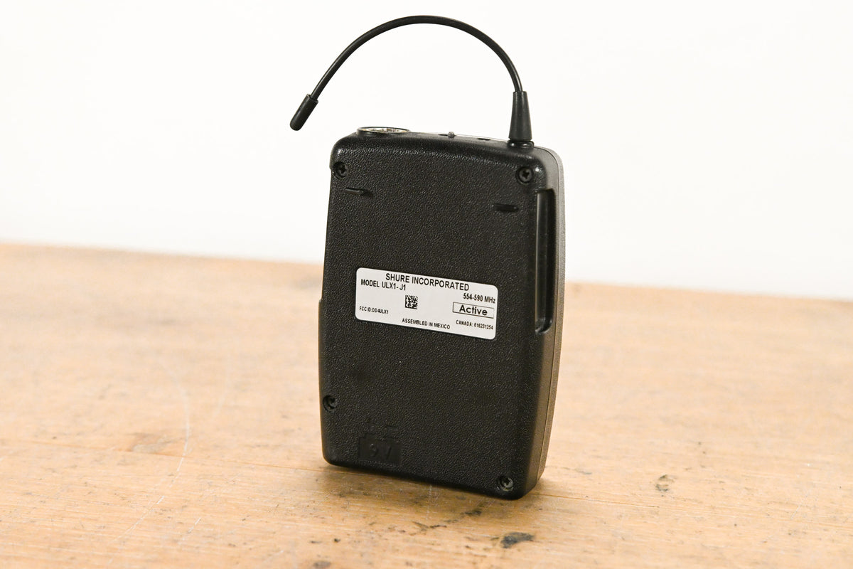Shure ULXP14 Bodypack Wireless System J1 Band 554-590MHz NO POWER SUPPLY