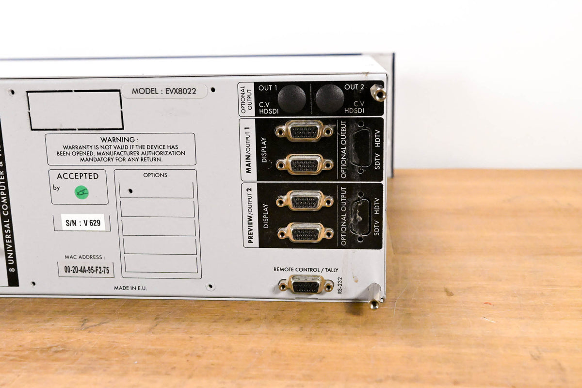 Analog Way EVX8022 EventiX 8x2 Mixer / Seamless Switcher