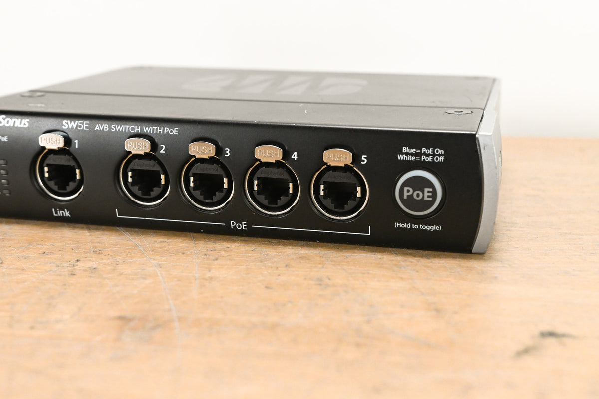PreSonus SW5E 5-Port AVB Network Switch and Bridge w/ PoE