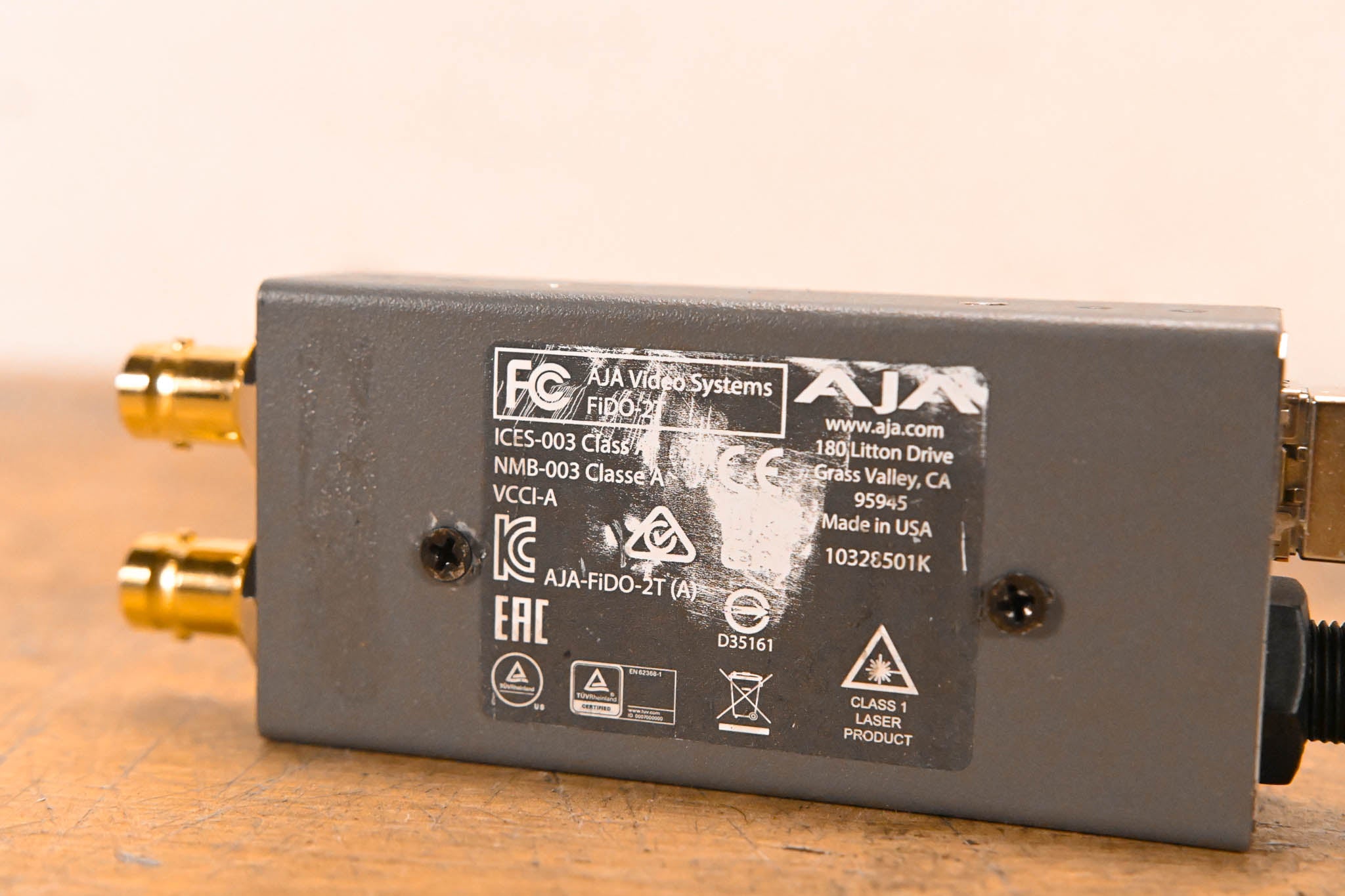 AJA FIDO-2T Dual-Channel SD/HD/3G SDI to Optical Fiber Transmitter